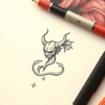 Tiny Demon Tattoo