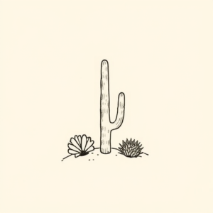 Tiny Desert Tattoo