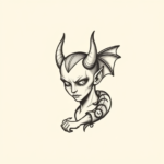 Tiny Devil Tattoo
