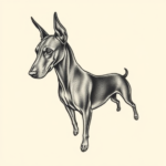 Tiny Doberman Tattoo