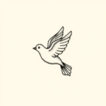 Tiny Dove Tattoo