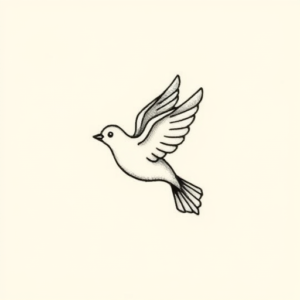 Tiny Dove Tattoo