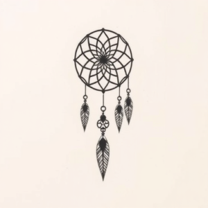 Tiny Dreamcatcher Tattoo