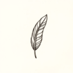 Tiny Feather Tattoo