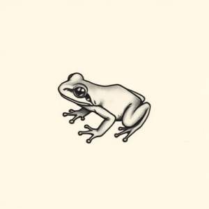 Tiny Frog Tattoo