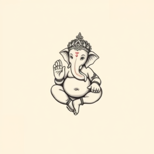 Tiny Ganesha Tattoo