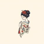 Tiny Geisha Tattoo