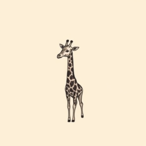 Tiny Giraffe Tattoo