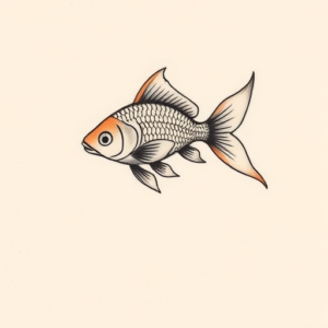 Tiny Goldfish Tattoo