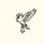 Tiny Hawk Tattoo