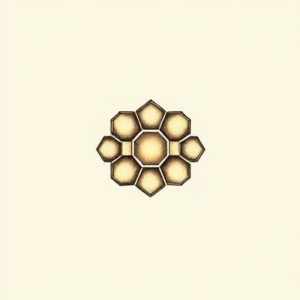 Tiny Honeycomb Tattoo