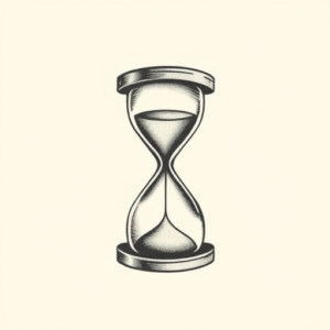 Tiny Hourglass Tattoo