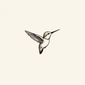 Tiny Hummingbird Tattoo