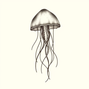 Tiny Jellyfish Tattoo