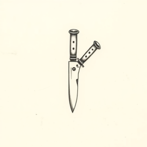 Tiny Knife Tattoo