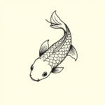 Tiny Koi Tattoo