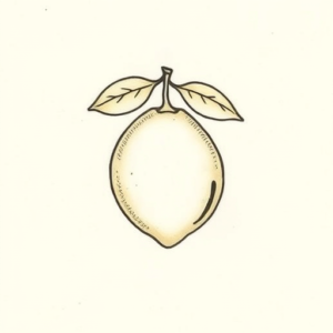 Tiny Lemon Tattoo
