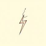 Tiny Lightning Tattoo