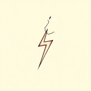 Tiny Lightning Tattoo