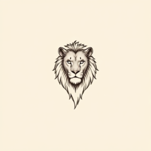 Tiny Lion Tattoo