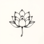 Tiny Lotus Tattoo