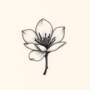 Tiny Magnolia Tattoo