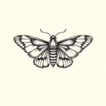 Tiny Moth Tattoo