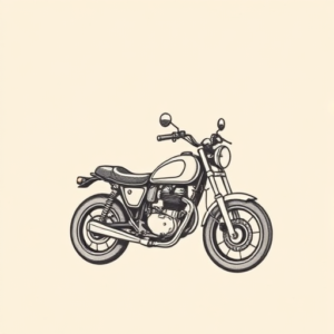 Tiny Motorcycle Tattoo
