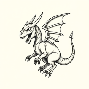 Tiny Mythosaur Tattoo