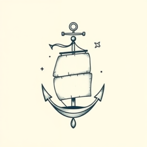 Tiny Nautical Tattoo
