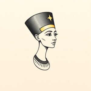 Tiny Nefertiti Tattoo
