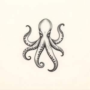 Tiny Octopus Tattoo