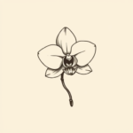 Tiny Orchid Tattoo