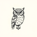 Tiny Owl Tattoo