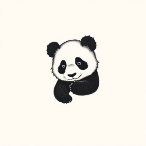 Tiny Panda Tattoo