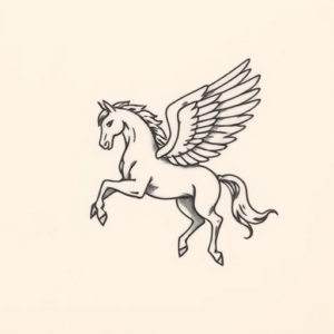 Tiny Pegasus Tattoo