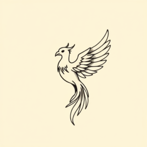 Tiny Phoenix Tattoo