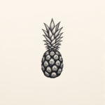Tiny Pineapple Tattoo