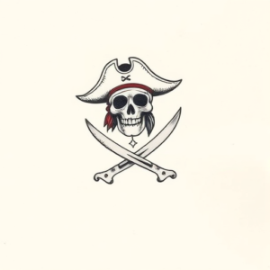 Tiny Pirate Tattoo