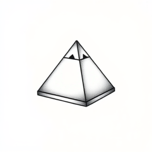Tiny Pyramid Tattoo