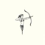 Tiny Sagittarius Tattoo