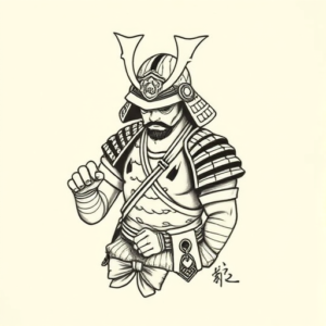 Tiny Samurai Tattoo