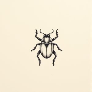 Tiny Scarab Tattoo