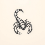 Tiny Scorpio Tattoo