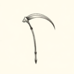 Tiny Scythe Tattoo
