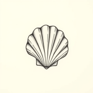 Tiny Seashell Tattoo