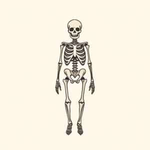 Tiny Skeleton Tattoo