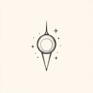 Tiny Space Tattoo
