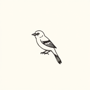 Tiny Sparrow Tattoo