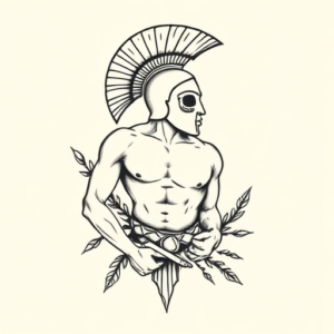 Tiny Spartan Tattoo